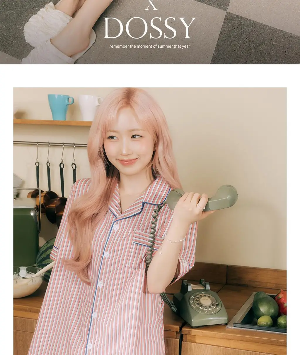 [해원 Pick] 도씨 실크핏 피오니 반팔 커플 잠옷 세트 상세페이지 2